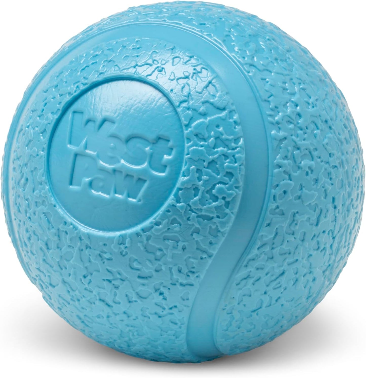 WEST PAW Boundr Ball Dog Fetch Toy – Bouncing Toys for Dogs, Fetch, Catch, Chewing, Play – Floatable, Recyclable Balls – Small Hot Pink/Aqua Blue 2-Pack