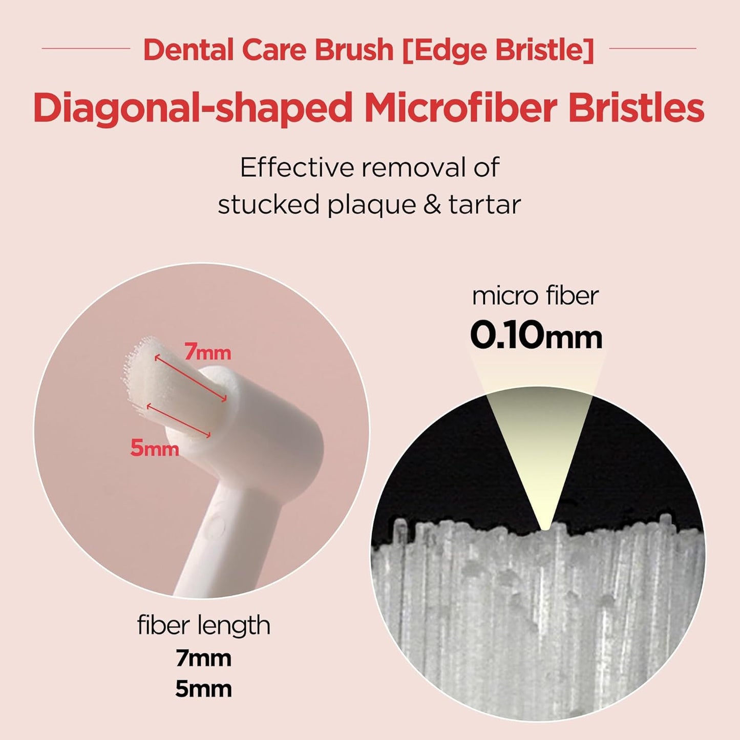 JAYU PET Dental Care Brush (Edge Bristles) 1ea - Micro Round Head Dog Toothbrush, Cat Toothbrush, Dental Care, Perfect for Kitten & Small Breed with End-tuft Diagonal-Shaped Bristle & Easy Grip Handle