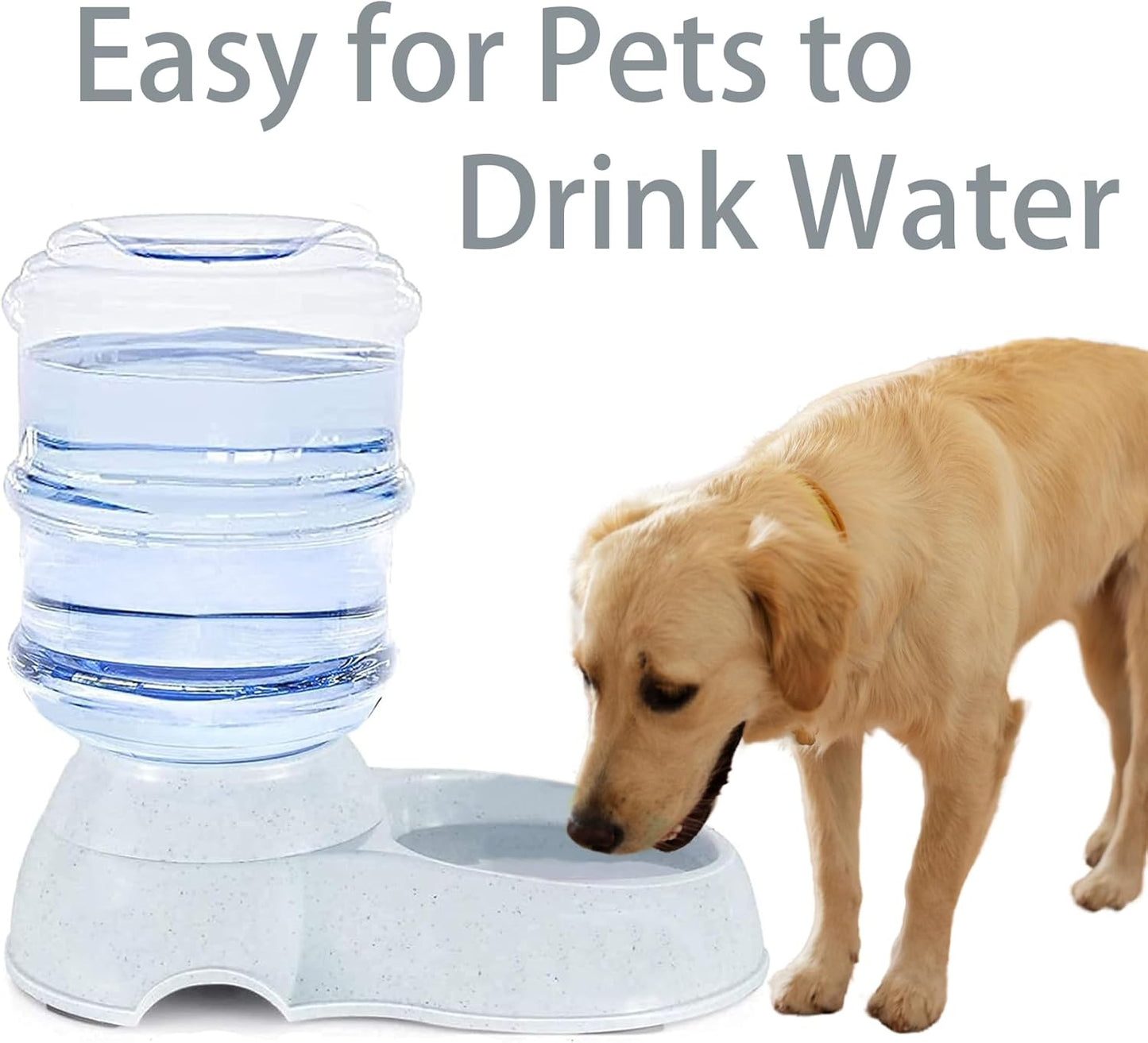 Pet Water Dispenser Station for Large Dogs and Cats,3 Gallon/11L Gravity Automatic Feeder, Cat Dog Water Fountain, Dog Water Bowl Dispenser,Large Breed Dog Drinking Fountain