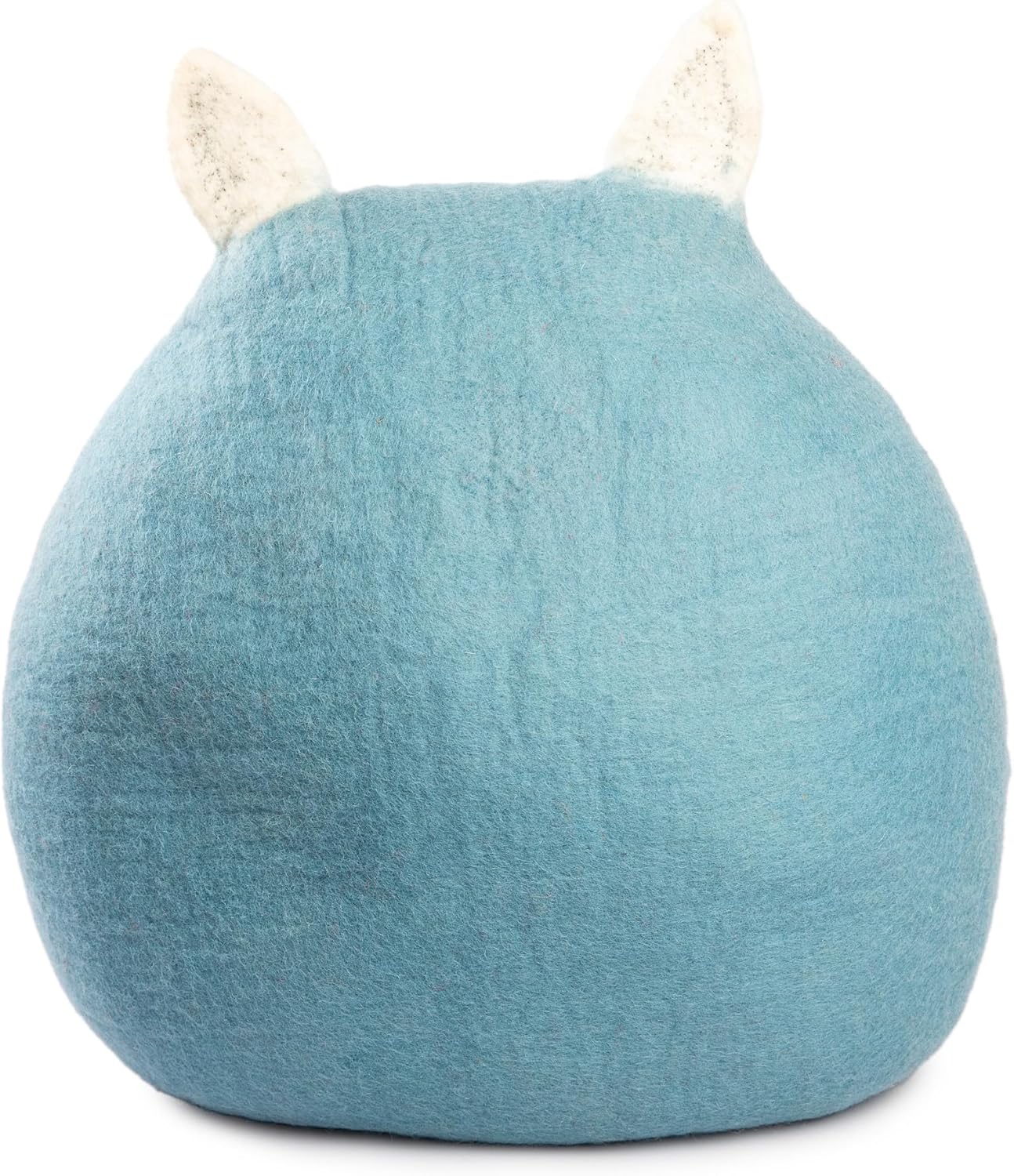 Luxurious Eco-Friendly Merino Wool Cat Cave Bed Sloth - Foldable Hideaway Pod for Indoor Cats - Premium Felt Kitten Beds - Covered Cat House for Ultimate Cozy Comfort by Woolygon