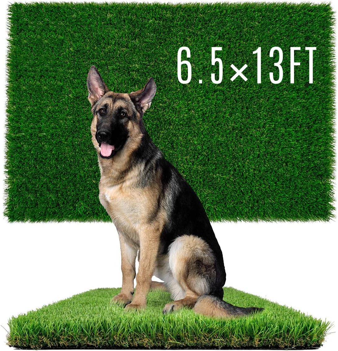 Fake Grass for Dog to Pee on Artificial Grass for Dogs Grass Turf Mats for Puppy Pee Training Dog Pee Pads Extra Large for Dogs 6.5x13FT Dog Supplies Reusable