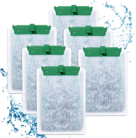 Medium Filter Cartridges Compatible with Tetra Whisper Bio-Bag Filter Cartridges Medium for Aquariums 10i IQ10 PF10, Fish Tank Filter Cartridges Power Filter Replacement for Tetra Filter, 6 PCS