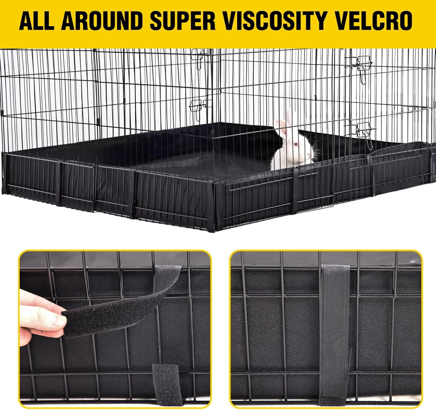 Aivituvin Rabbit Playpen Pet Pen Small Animal Cage with Waterproof Liner - Extension Playpen