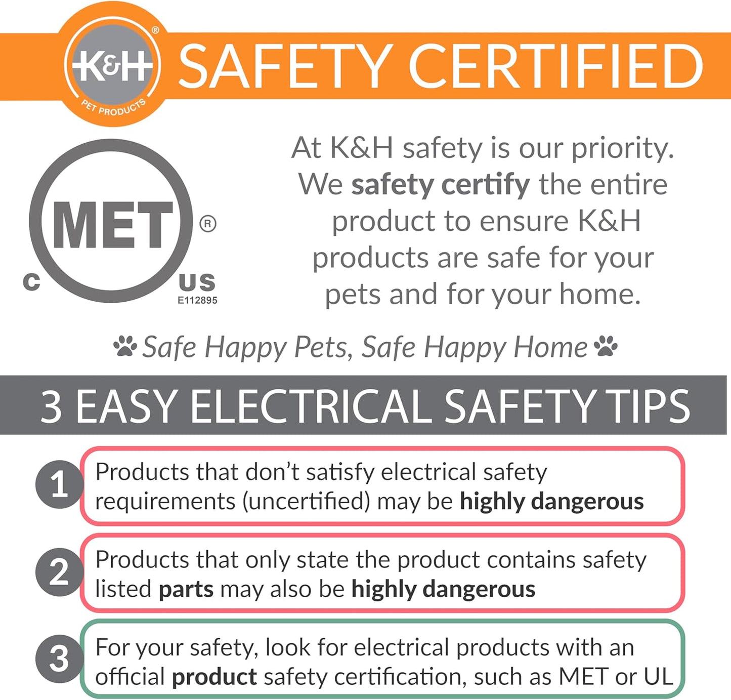 K&H Pet Products Bed Warmer - Automatic Temperature, Safety Listed - Extra-Large 25.5" x 15.75" (Pack of 12)