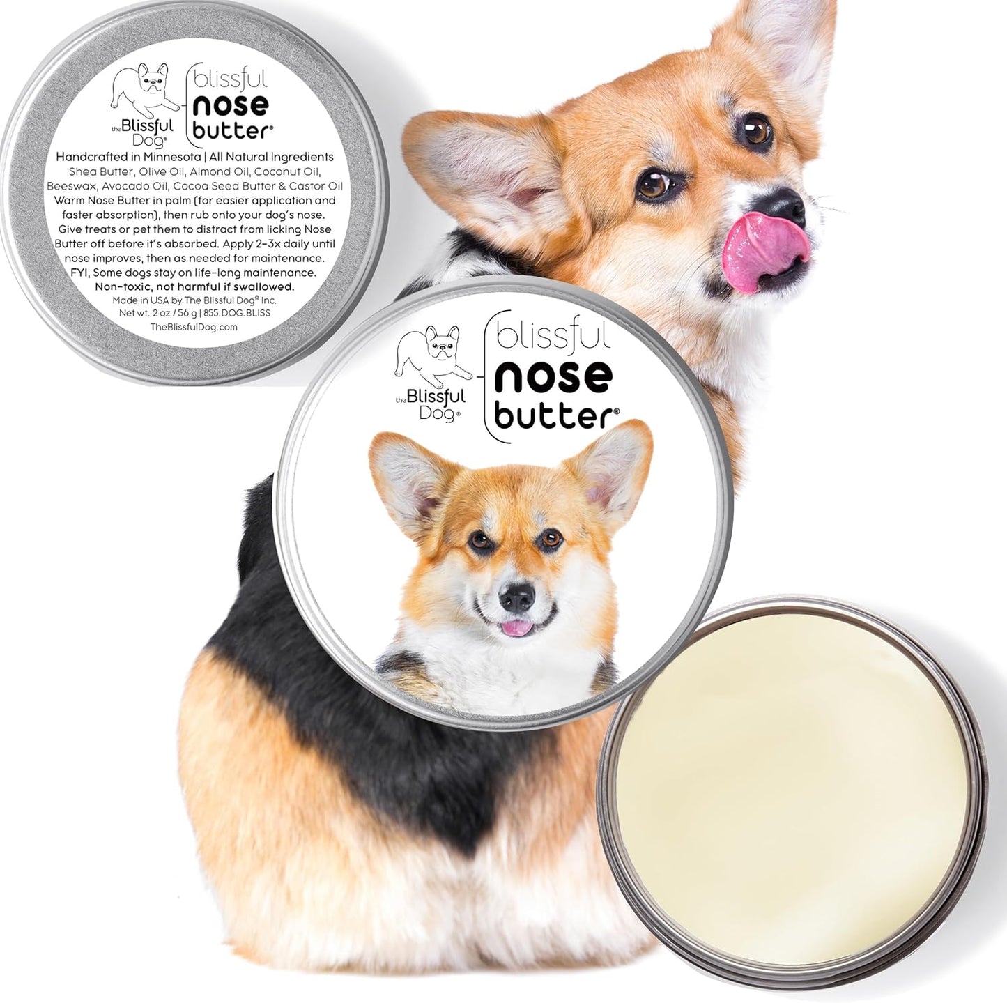The Blissful Dog Corgi Unscented Nose Butter, 16oz