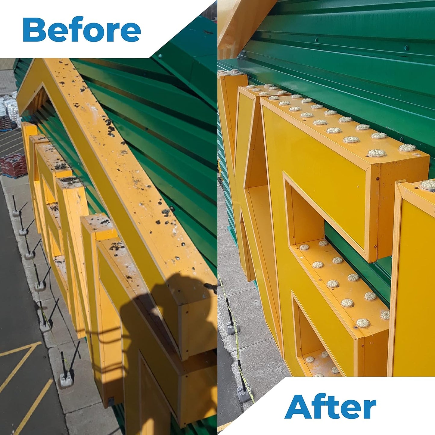 Bird Barrier Dissolve-It Enzyme Cleaner - Bird Dropping - Dissolves Waste – Treat Affected Areas Before Installing Bird Control Products - 5 Gallons Makes 10 Gallons