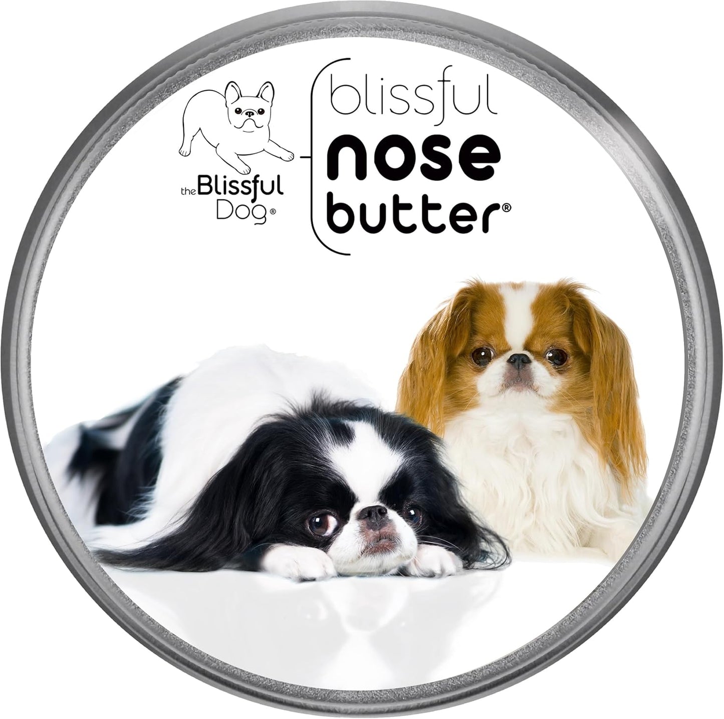 The Blissful Dog Japanese Chin Nose Butter for Dry, Cracked Skin, Lick-Safe Dog Nose Balm with Moisturizing Shea Butter, Almond, Olive, and Essential Oils, Pet Supplies, Uncented, 4 oz.