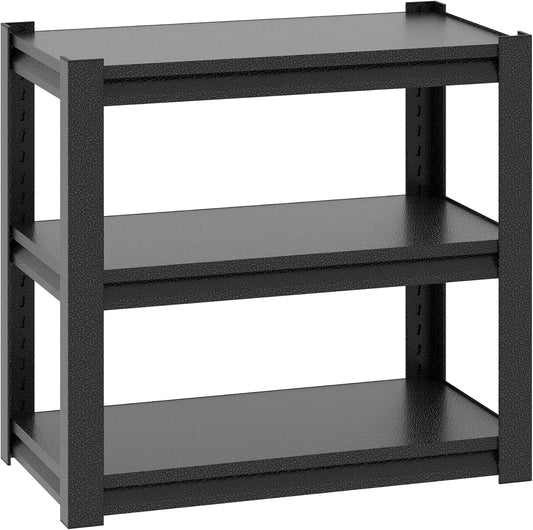 Metal Aquarium Stand with a Adjustable 3-Tier Fish Tank Rack,Tank Not Included,for Home Office(31.5" L x 18" W x 34" H). (Black)