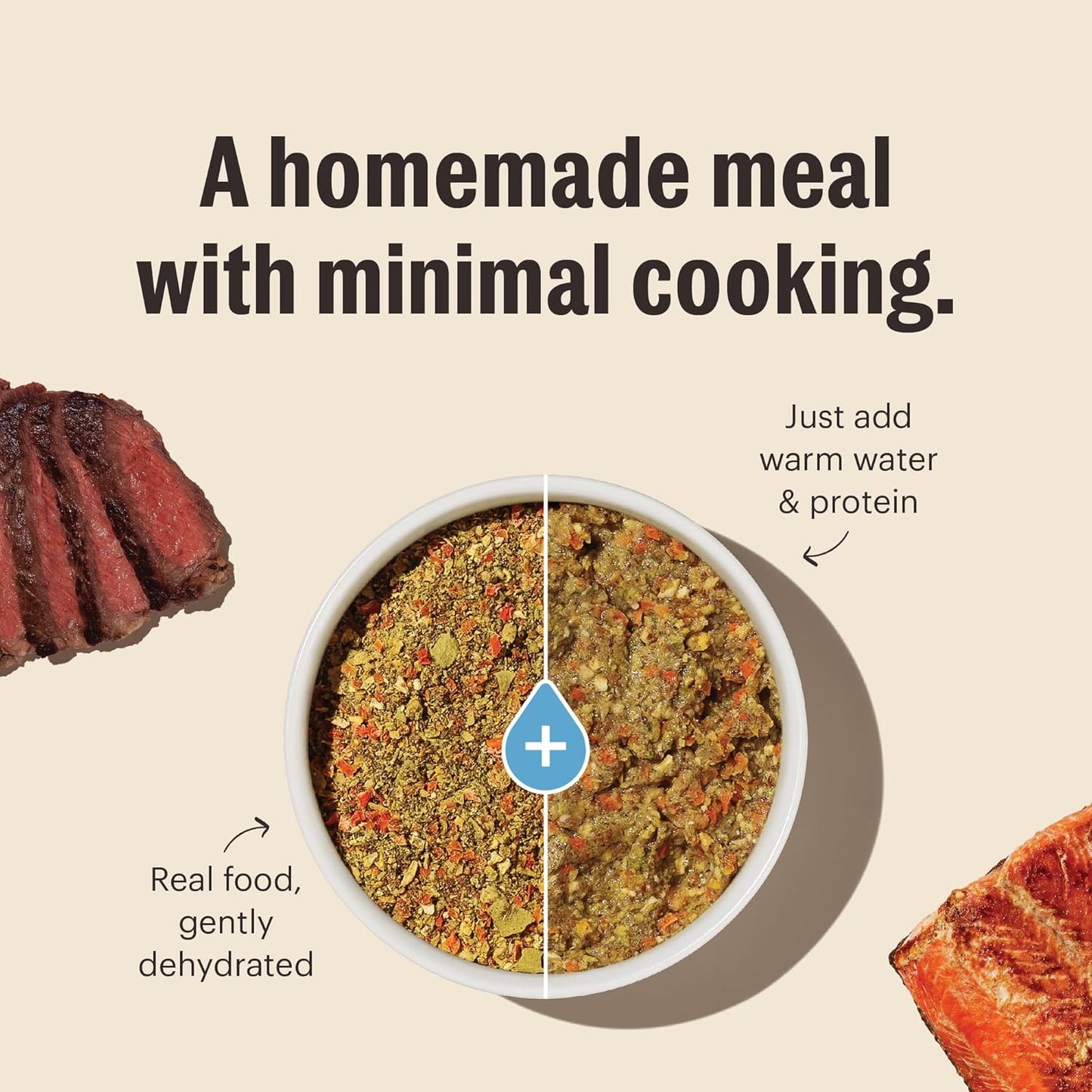 The Honest Kitchen Dehydrated Grain Free Fruit & Veggie Base Mix Dog Food (Just Add Protein), 3 lb Box