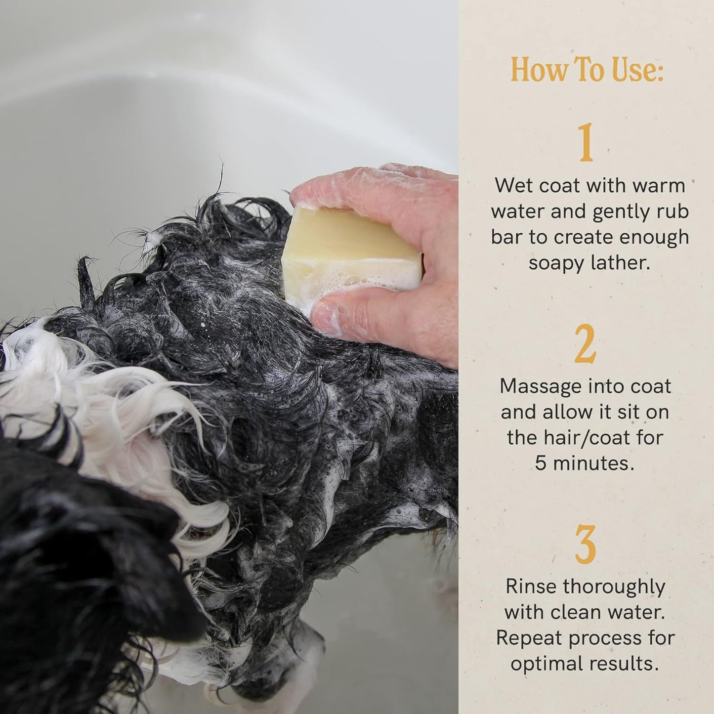 JR Liggett’s Natural Dog Shampoo Bar for Sensitive Skin - 100% Detergent Free, Non-GMO & Biodegradable - Tear-Free, Hypoallergenic Formula Soothes Dry Itchy Skin - Safe for Puppies - 3.5 oz Bar