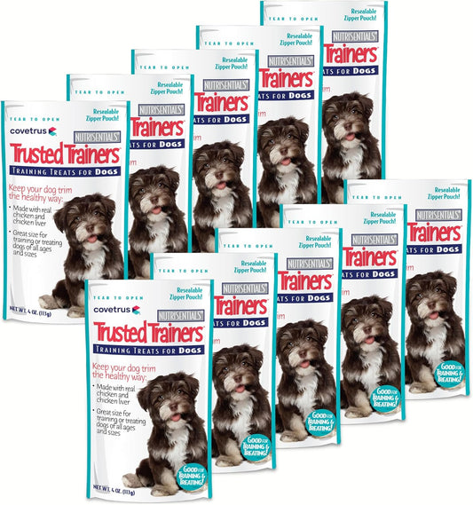 Covetrus NutriSentials Trusted Trainers Training Treats for Dogs - Soft Dog Treats for Small, Medium & Large Dogs - Chicken Flavor - 10 Pack - 4 oz