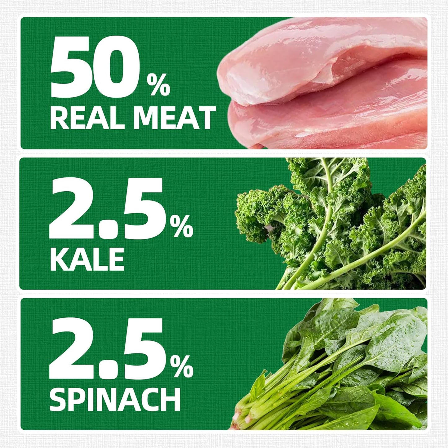 Just Try 16 OZ Kale & Spinach Cat Treats for Indoor Cats, Gluten Free, Low-Calorie Healthy Cat Snacks, Plant-Based Fiber-Rich Natural Chicken Flavor Training Treats