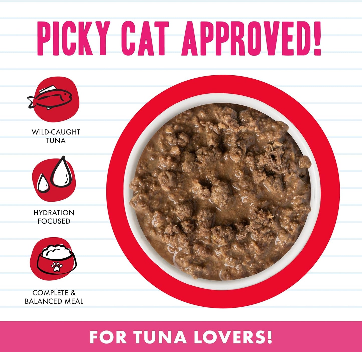 Weruva BFF Minced Natural Wet Cat Food, Tuna Too Cool in Gelee, 5.5oz Can, Pack of 24
