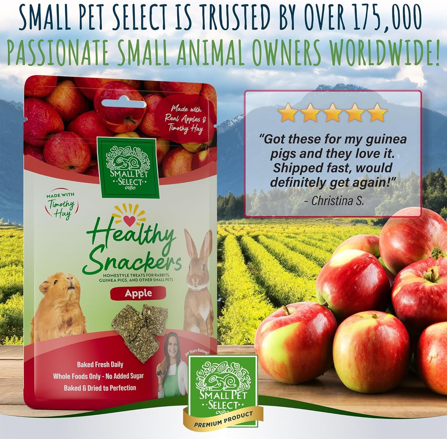 Small Pet Select - Healthy Snackers - Apple