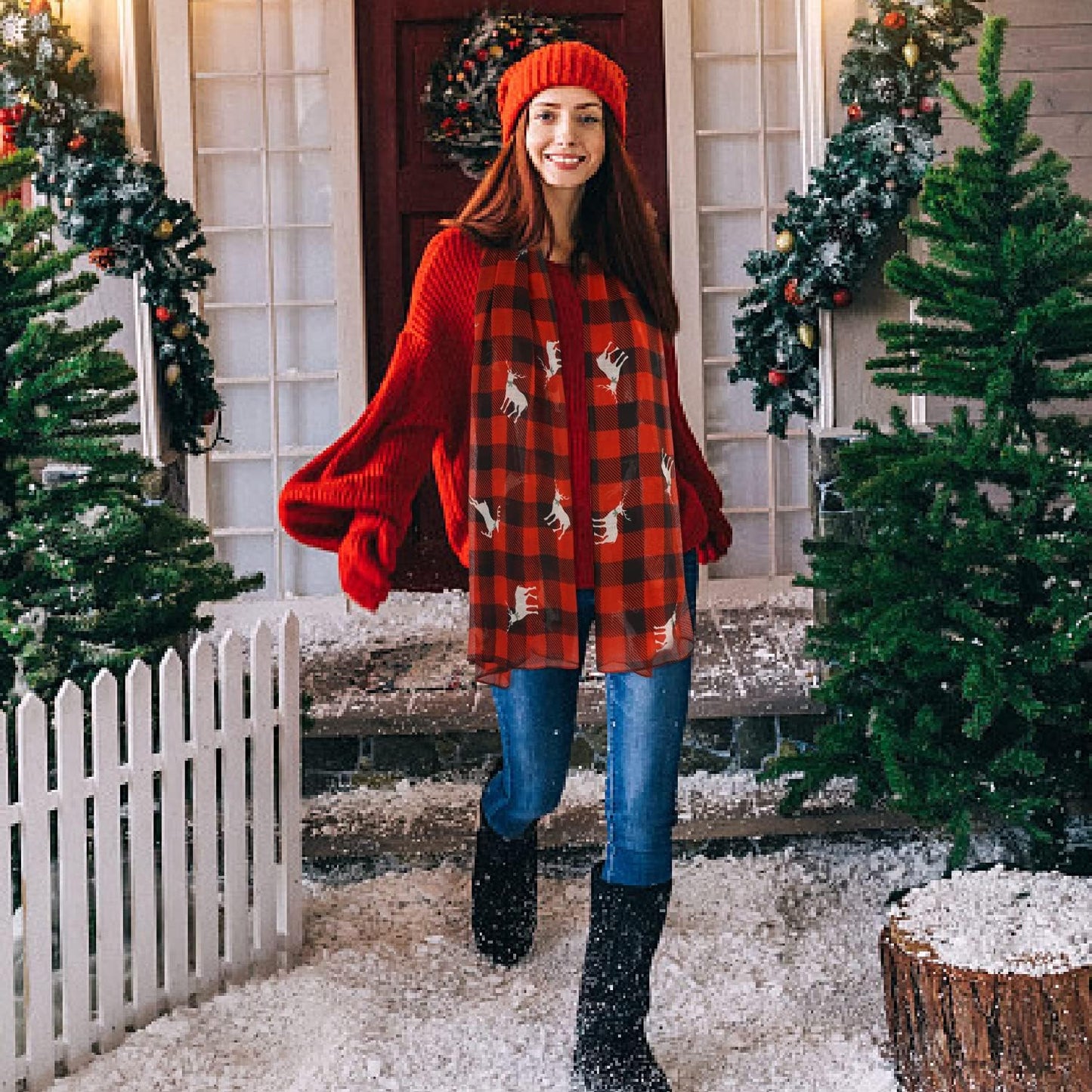 E-Clover Fashion Scarf for Women Lightweight Scarves Shawl Wrap for Spring/Summer Winter