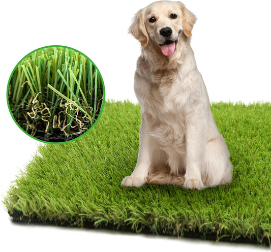 Artificial Grass Turf for Dogs 4 ft x 13 ft,1.38 inch Fake Grass Pad for Puppy Potty Training, Pet Rug for Indoor Outdoor Patio,Turf Mat for Dogs Potty