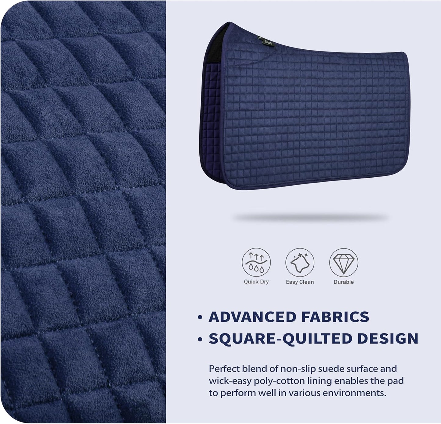 Tackmore Western Saddle Pad Breathable, Shock-Absorbing Saddle Pad