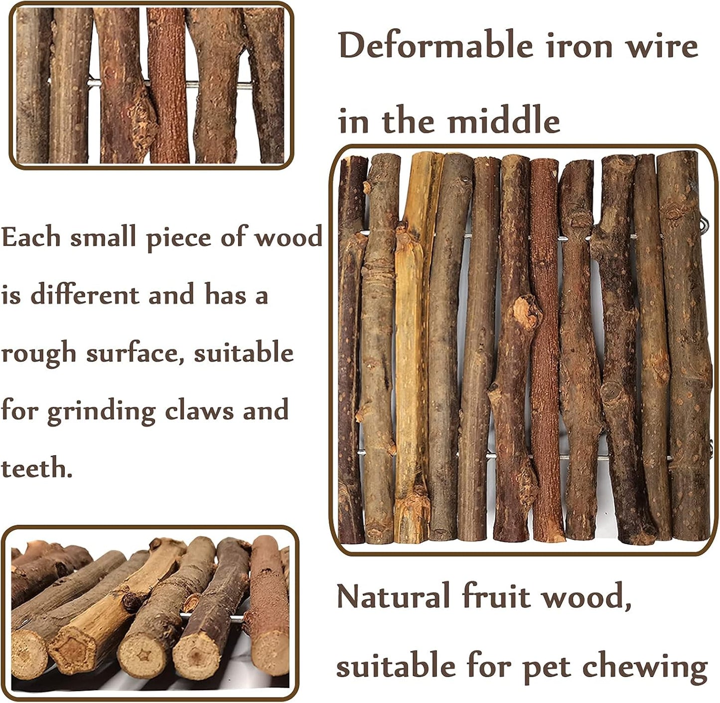 Hamiledyi 11.8 x 6.7 Inches Wooden Reptile Hideout Bearded Dragon Bendy Bridge Climbing Ladder Hiding Hut Reptiles Hide Cave Habitat Decor for Lizards Gecko Spiders Snakes Tortoise(Medium)