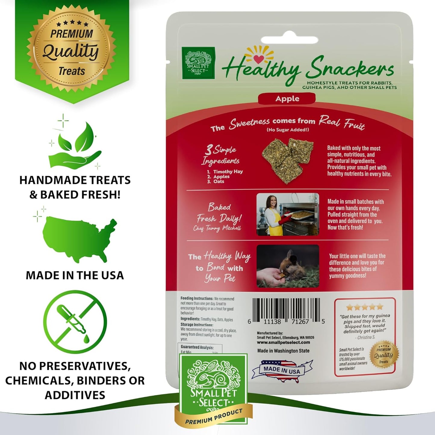 Small Pet Select - Healthy Snackers - Apple