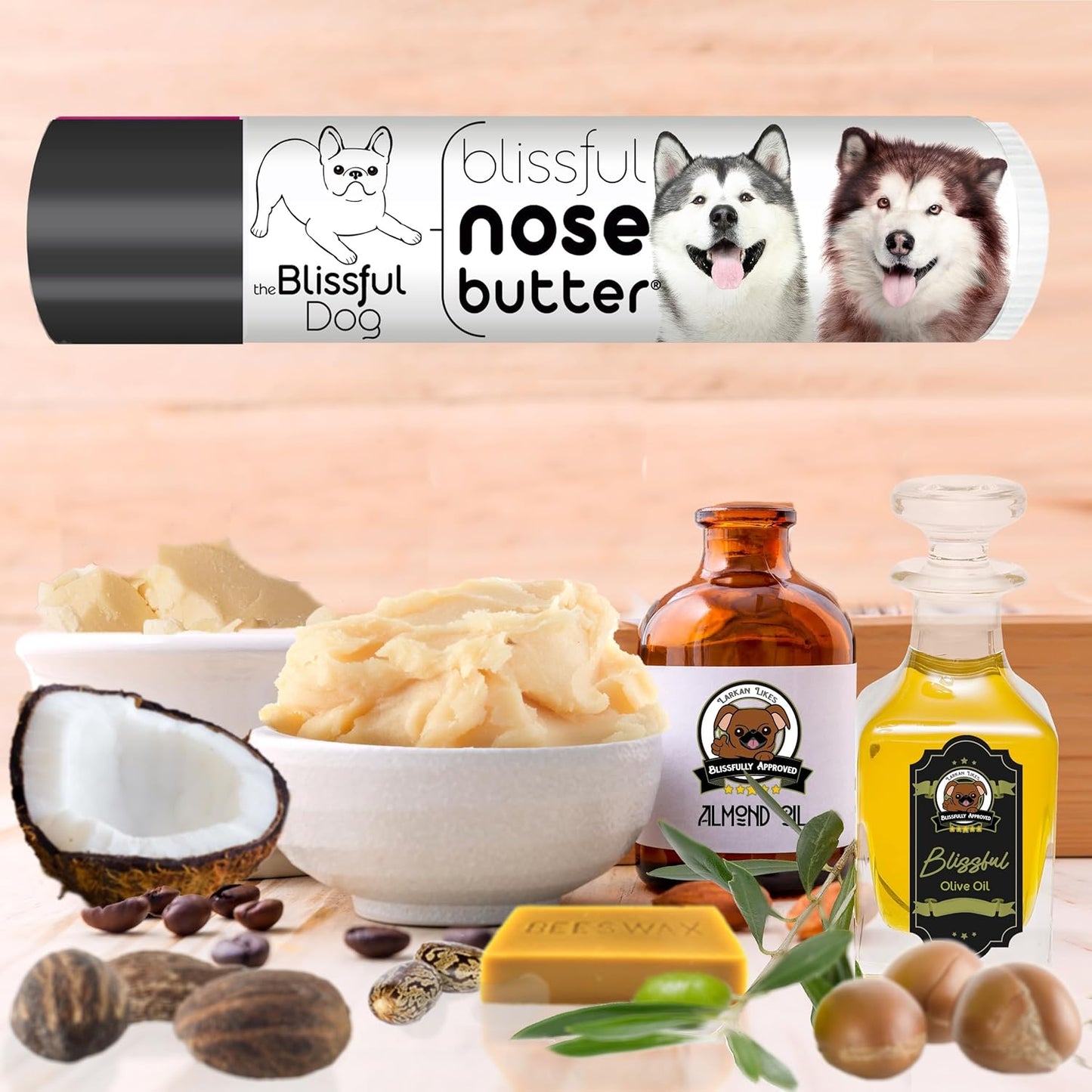 The Blissful Dog Malamute Unscented Nose Butter - Dog Nose Butter, 0.50 Ounce