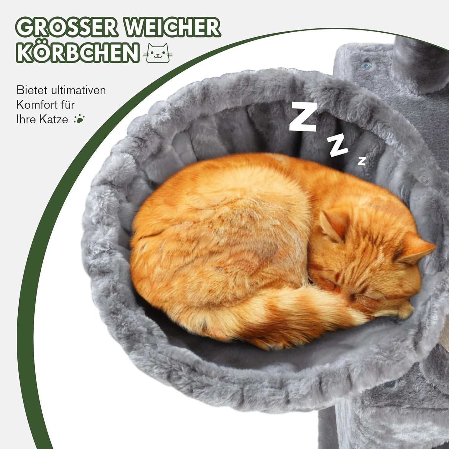 MUTICOR 66 Inches Multi-Level Large Cat Tree Tower for Indoor Big Feline/Cozy Plush Perches/Condo/Sisal Scratching Posts/Hammock and Baskets/Activity Center Play House/Wide Base/Dark Grey