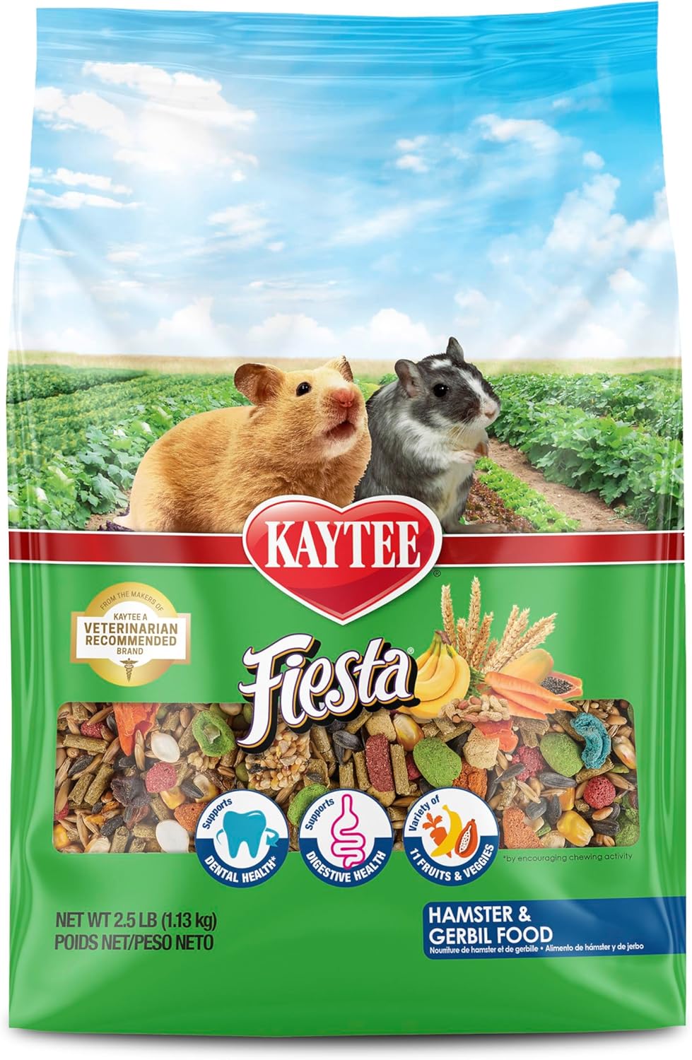 Kaytee Fiesta Hamster Gerbil, 2.5-Pound