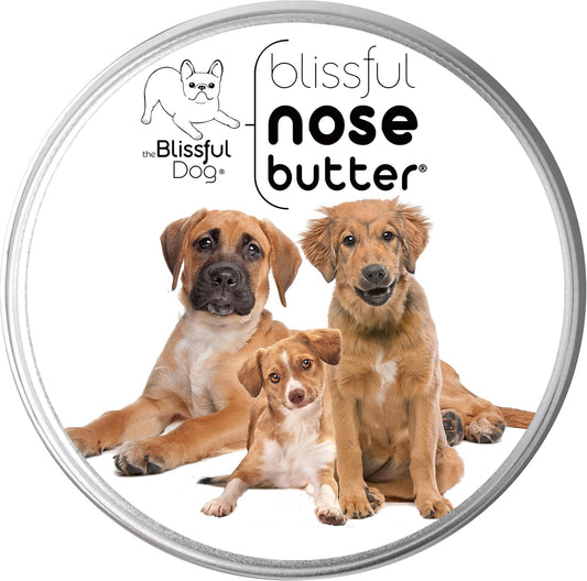 The Blissful Dog 3 Cute Puppies Unscented Nose Butter, 16oz