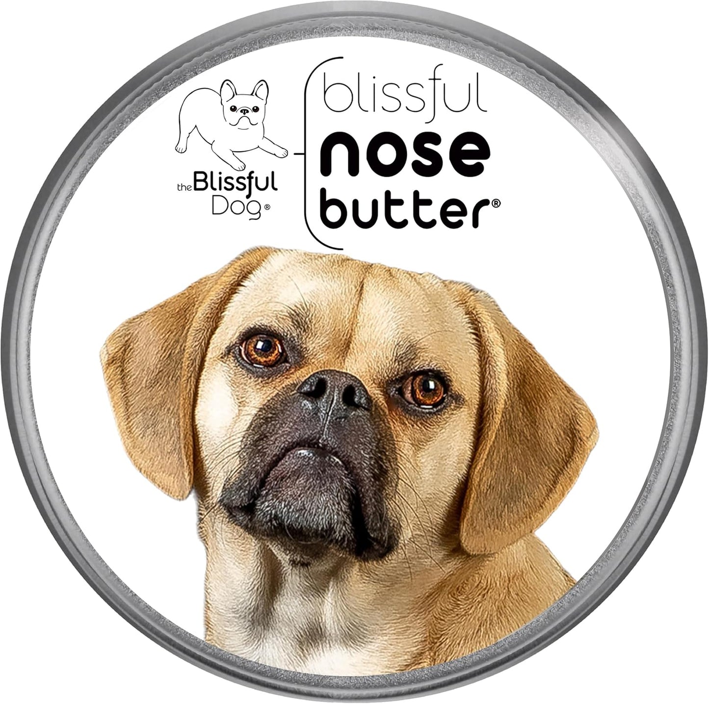 The Blissful Dog Puggle Unscented Nose Butter - Dog Nose Butter, 8 Ounce