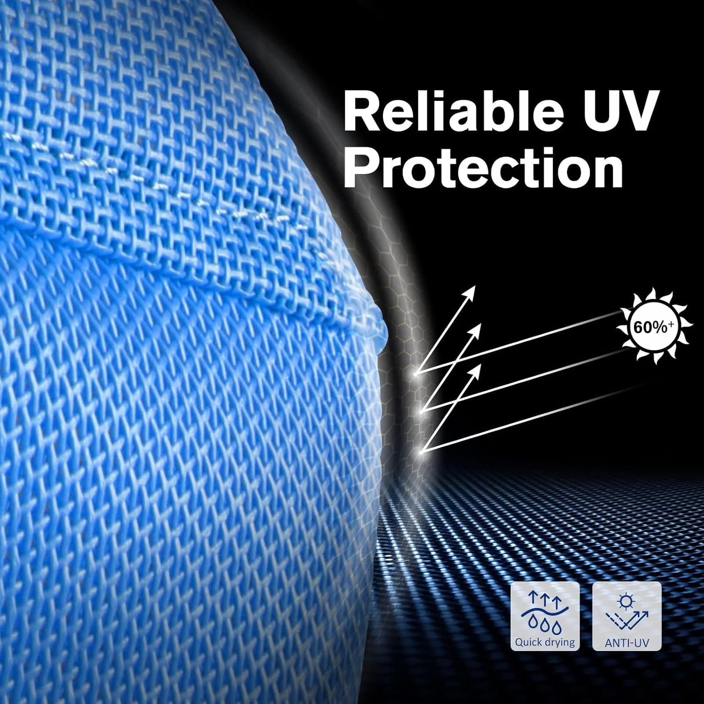 Harrison Howard UV-proof Multi-Function Fabrics Thick Fleece Padding Horse Fly Mask Half Face with Ears Signature Blue Horse Large