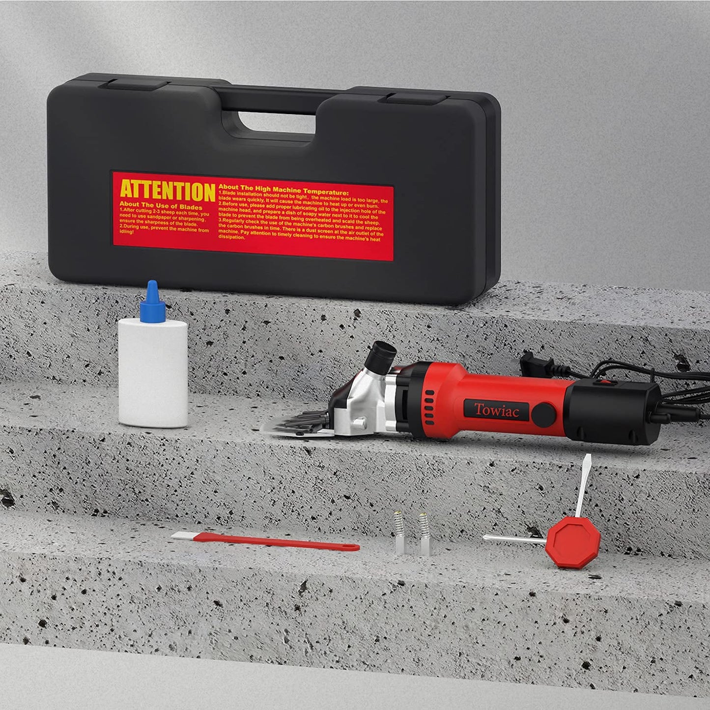 550W Professional Electric Sheep Clipper, 6 Speeds Heavy Duty Dog Shears for Thick Fur