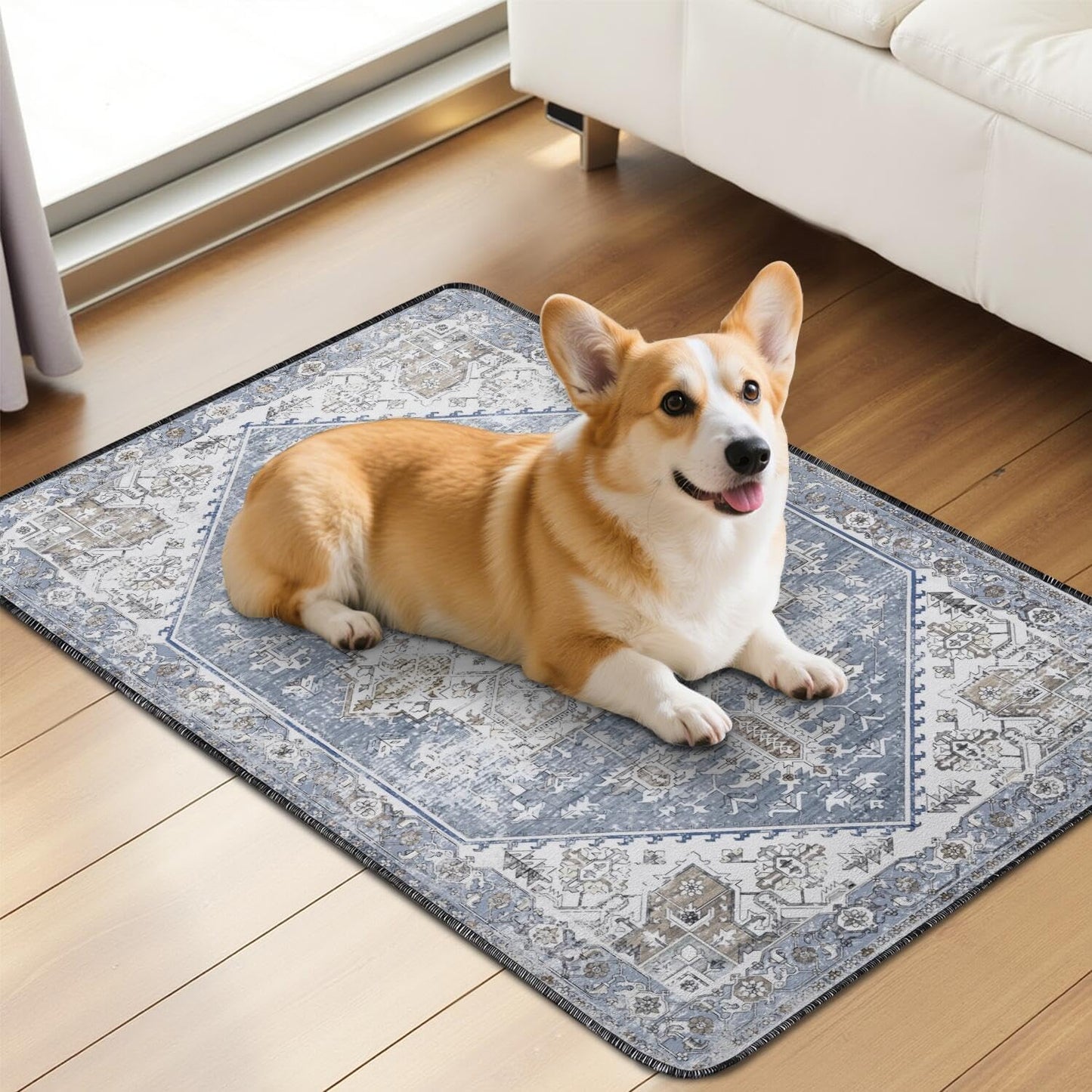 Washable Pee Pads for Dogs 2 Pack, Absorbent Reusable Puppy Pads Waterproof, Leakproof & Non-Slip Whelping Pad, Potty Training Pads for Dogs Playpen Mat 24x36