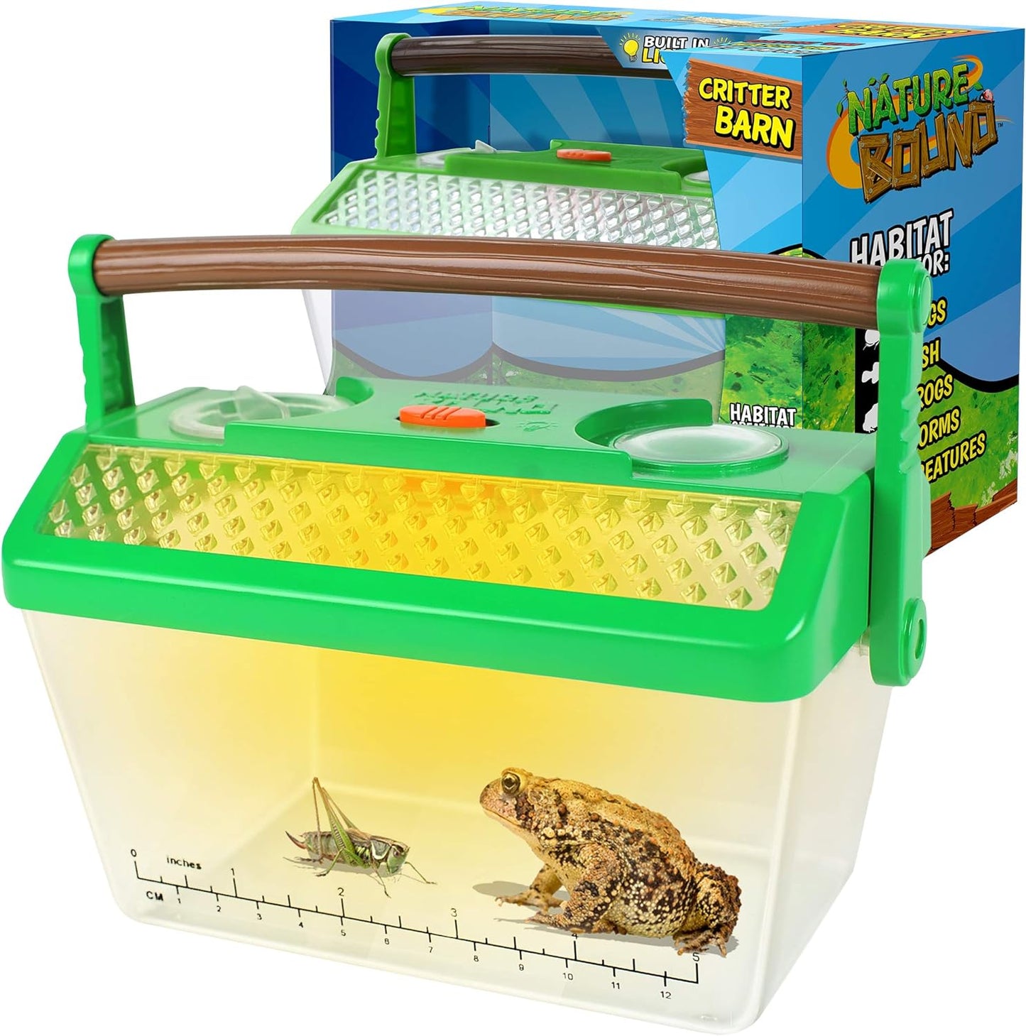 Nature Bound Bug Catcher Critter Barn Habitat | Bug Catcher Kit for Kids | Outdoor Nature Exploration Toys | Indoor/Outdoor Insect Collecting with Light Kit | STEM Toy for Boys & Girls Ages 3+