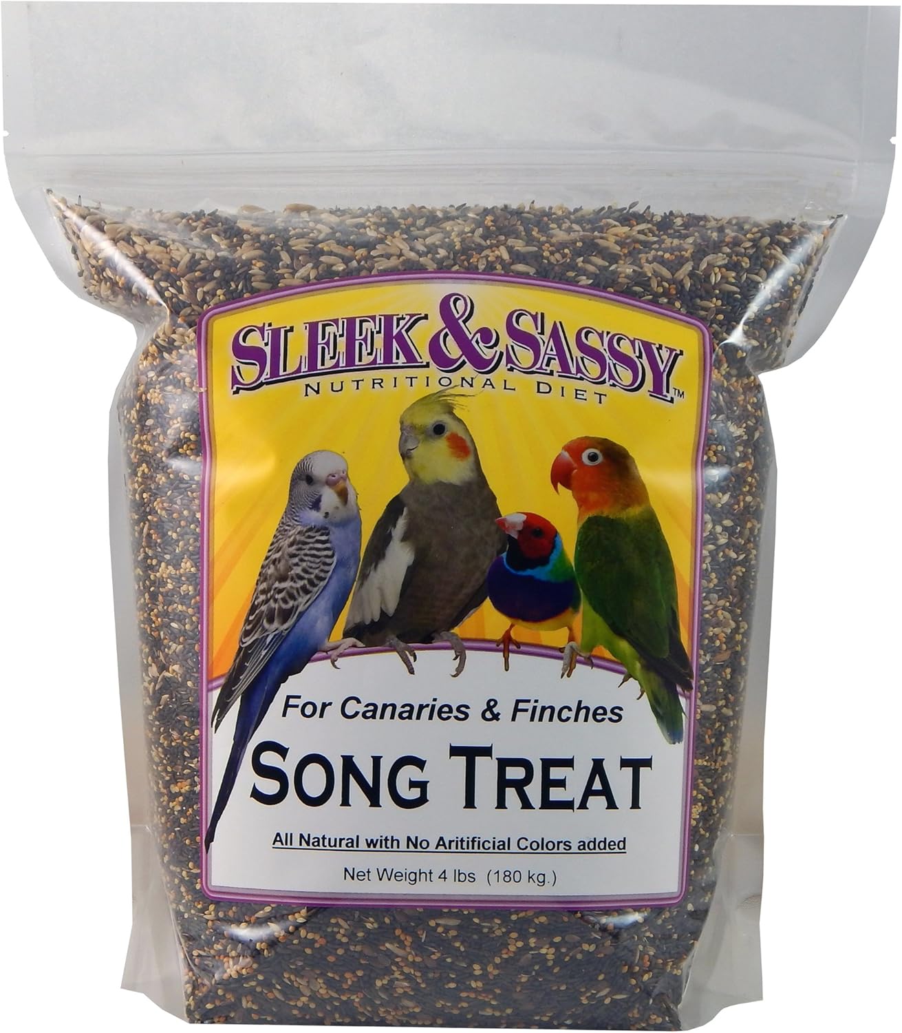 SLEEK & SASSY Song Bird Treat for Finches and Canaries (4 lbs.)