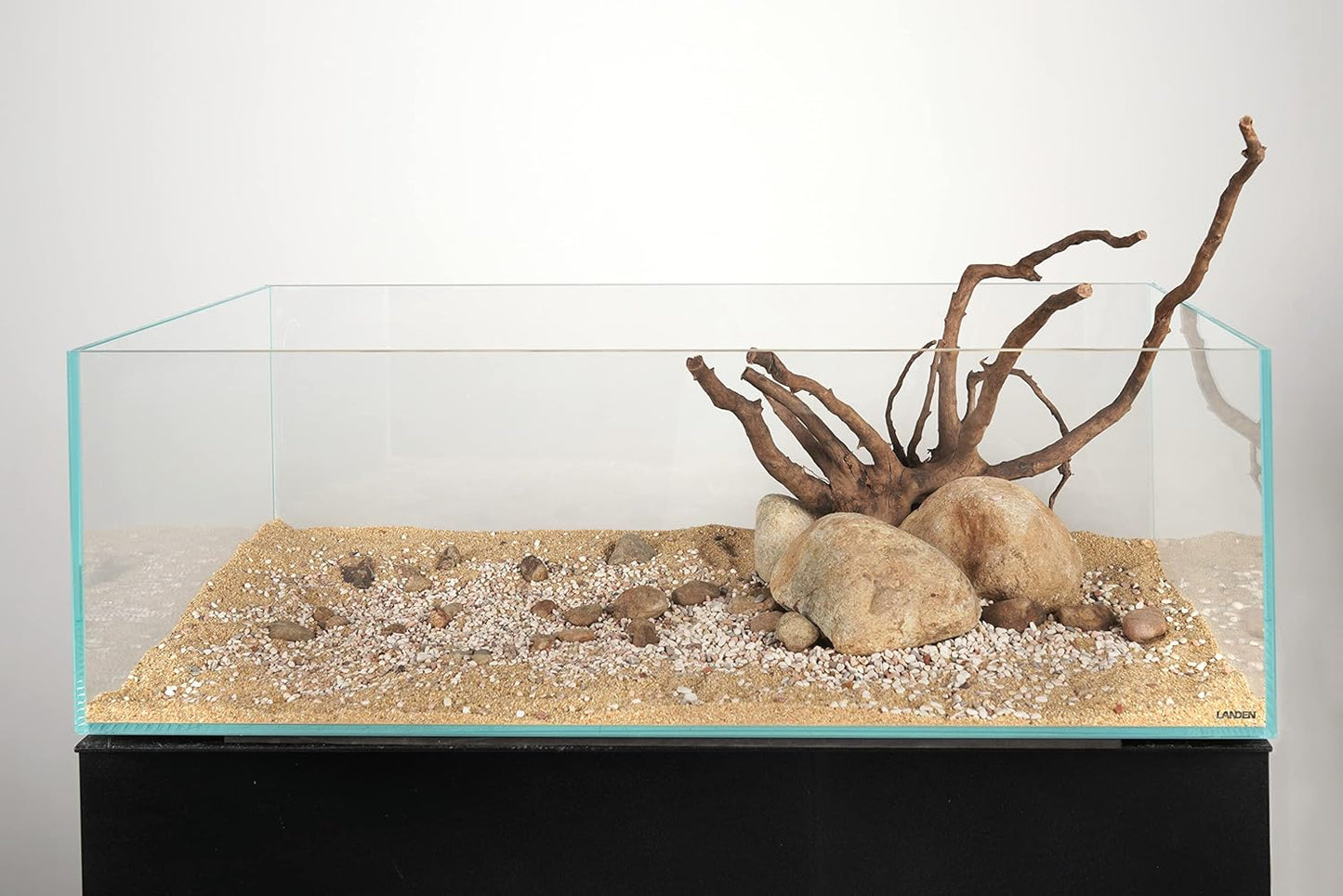 LANDEN Betanu Aquascape Sand for Aquarium Landscape 2L(7lbs), Aquarium Natural Cosmetic Gravel, Gravel for Indoor Plants, Fish Tank Decorative Sand, Light Colored Gravel, 2-3mm