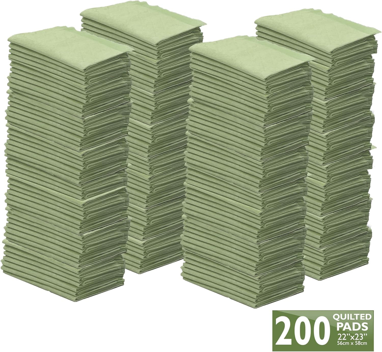 Four Paws Wee-Wee Superior Performance Bamboo Pee Pads for Dogs, Earth Friendly Dog & Puppy Potty Training Pads, Crate Liners, Housebreaking Supplies, 22" x 23" (200 Count)