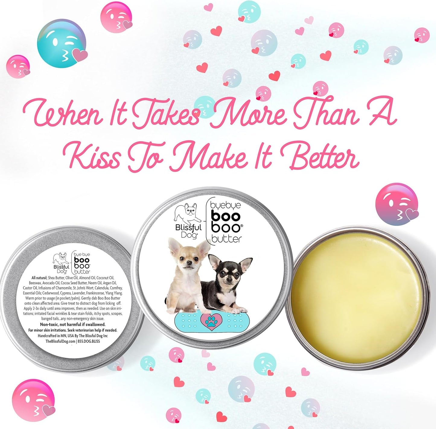 The Blissful Dog 8 oz TIN Chihuahua Booboo Butter