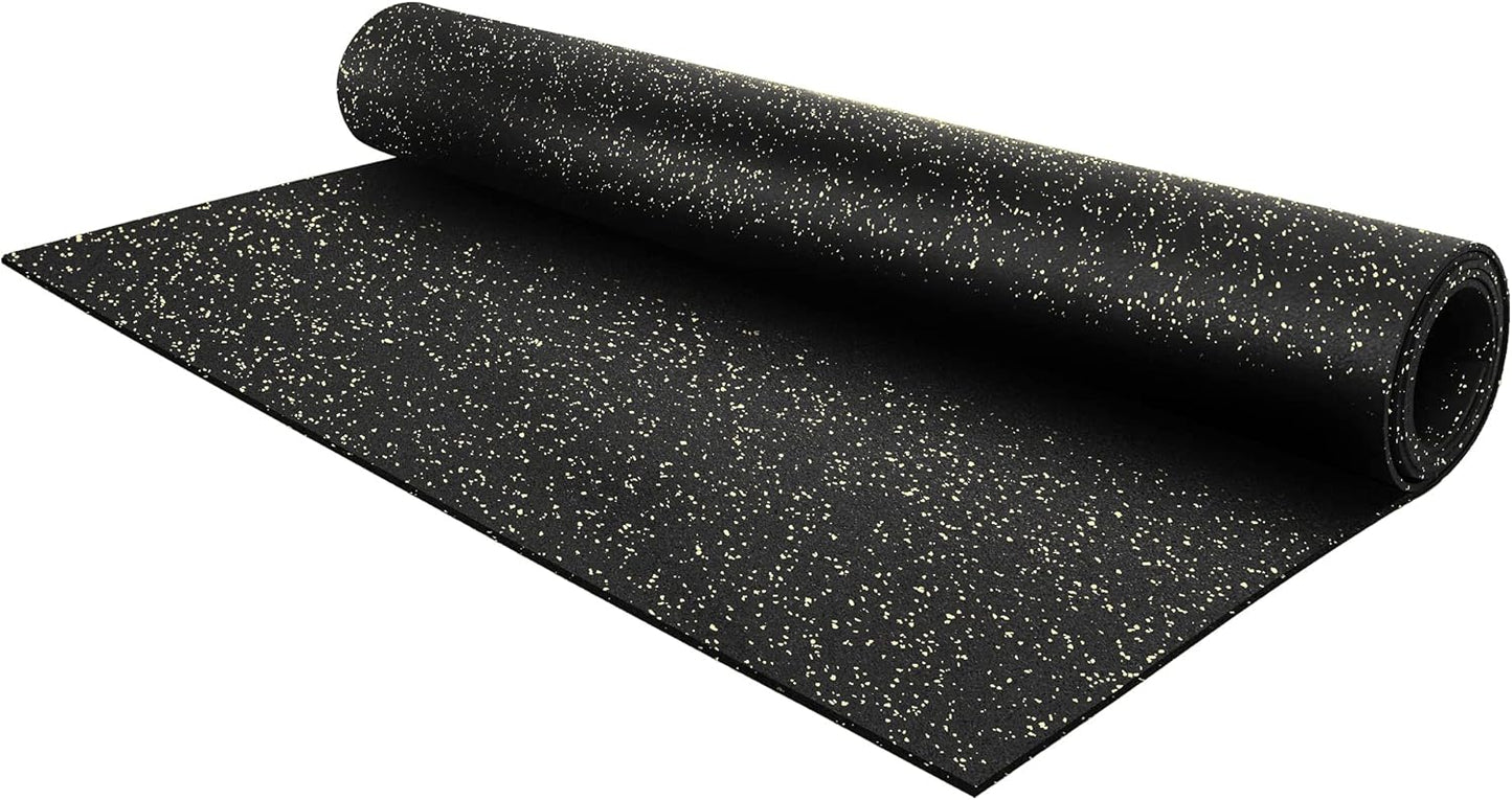 Flooring Inc's 1/4" Thick Tough Rubber Flooring Roll | Flexible Recycled Rubber Floor Mats for Home Gym | Heavy Duty Rubber Mat for Home Gyms, Sheds, Horse Stall Mat or Trailer