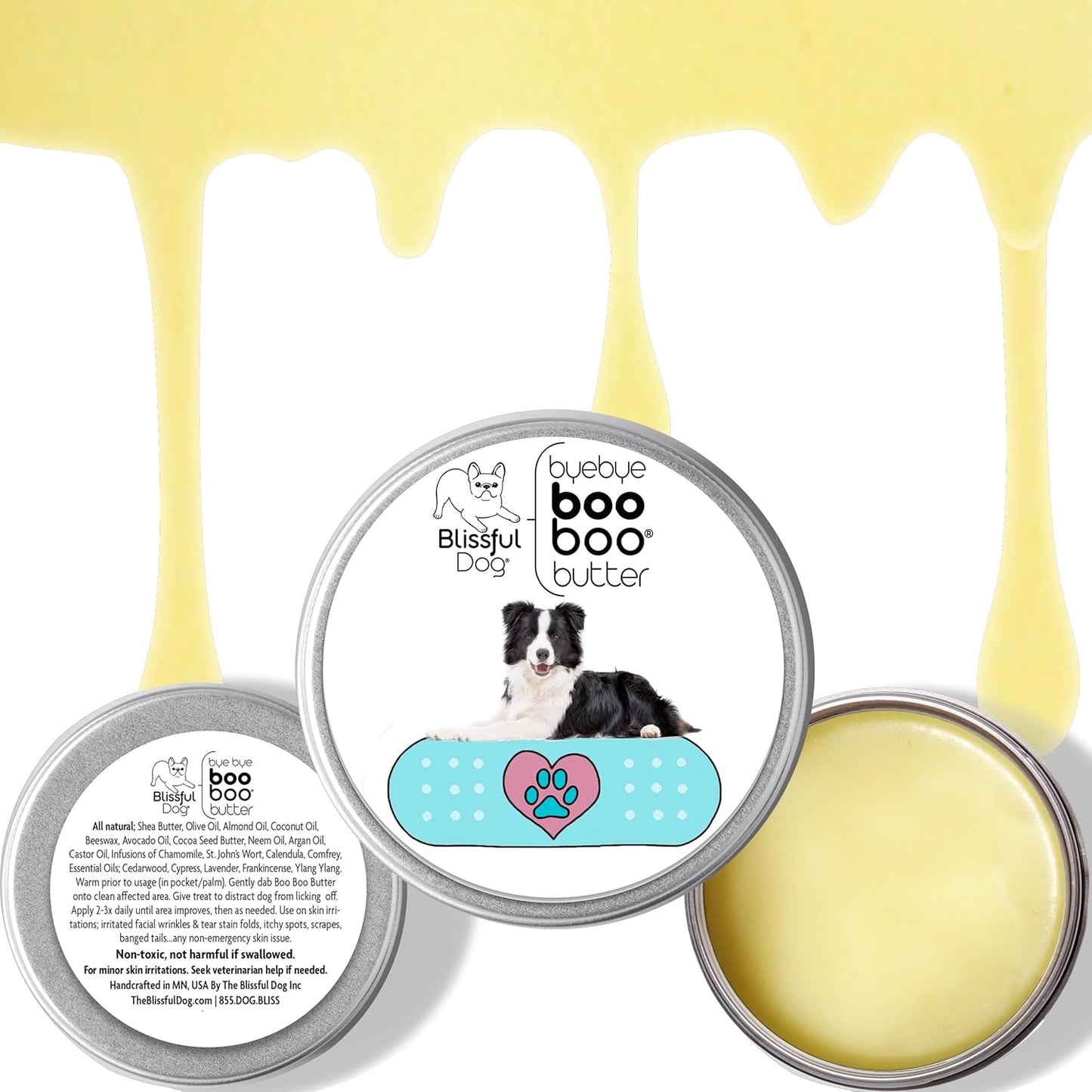 The Blissful Dog 2 oz TIN Border Collie Booboo Butter
