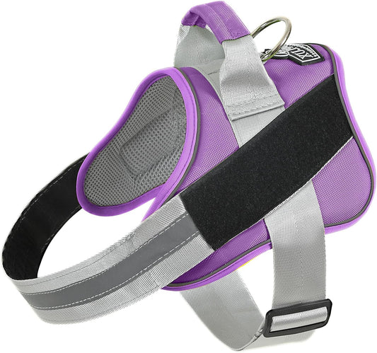 Bolux Dog Harness, No-Pull Reflective Dog Vest, Breathable Adjustable Pet Harness with Handle for Outdoor Walking - No More Pulling, Tugging or Choking (Lavender, X-Small (Pack of 1))