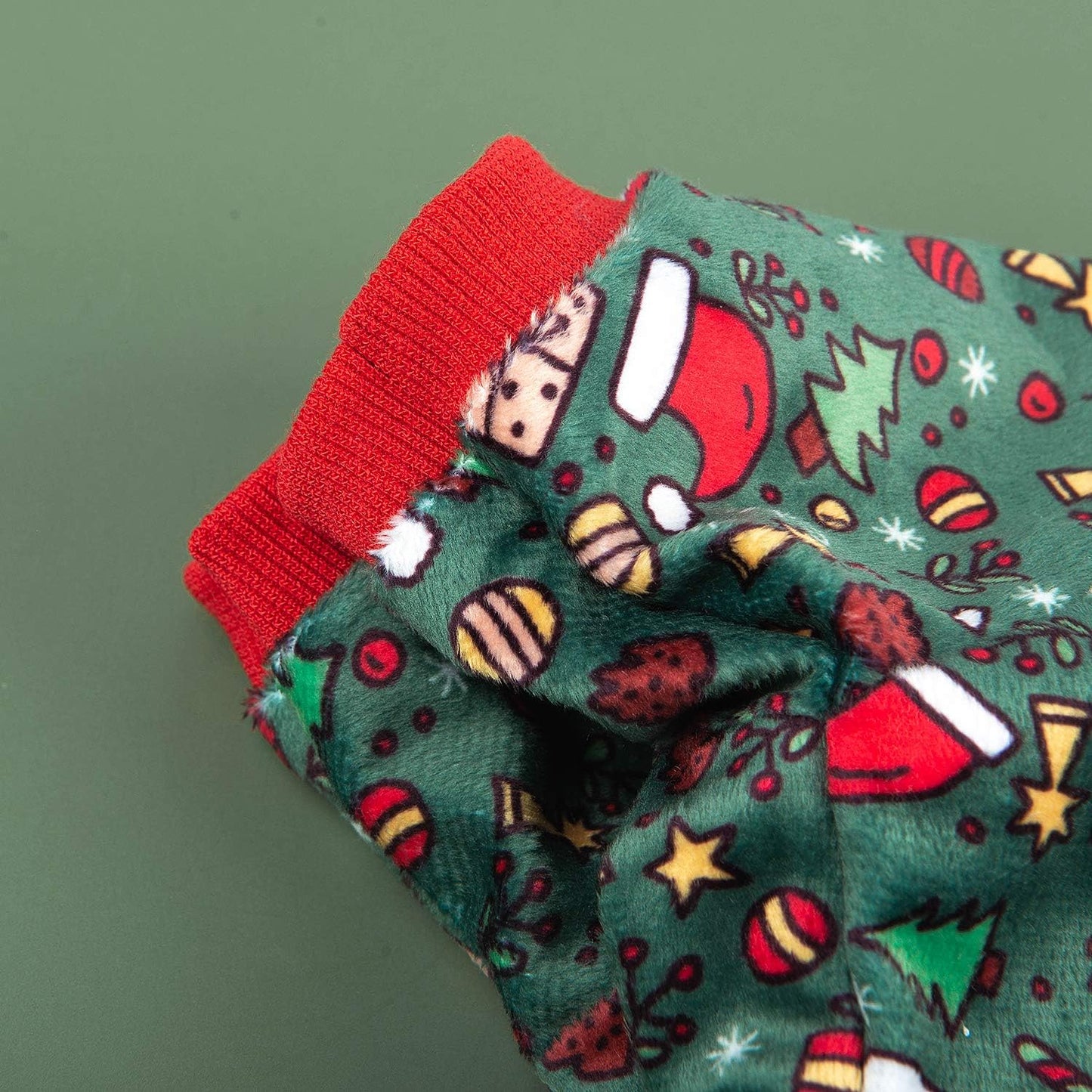 CuteBone Dog Christmas Pajamas Puppy Onesies Small Dogs Soft Pjs Coat Cat Apparel Comfy Pet Clothes Outfit Doggie Bodysuit P111M