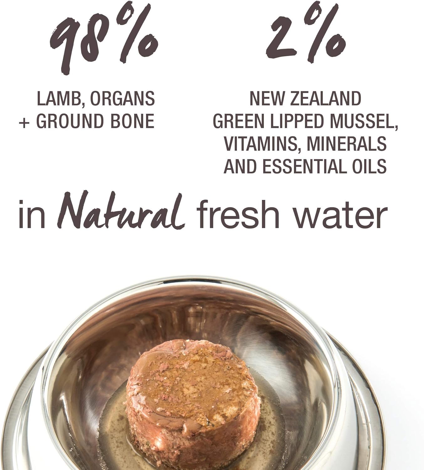 Feline Natural New Zealand Canned Catfood Wet Food, High-Meat, Low-Carb, & Grain Free Cat Food Wet, Lamb Feast, 3 oz, Pack of 24