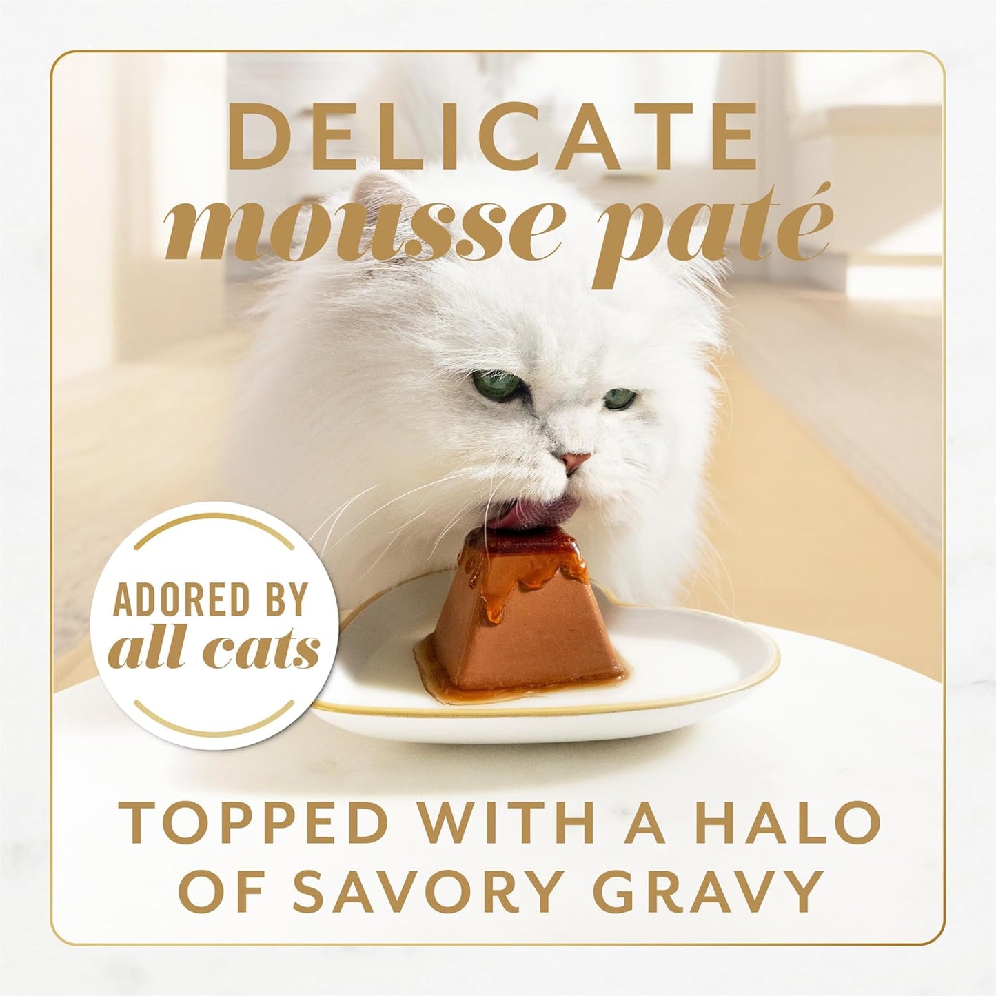 Fancy Feast Gems Pate Cat Food Mousse Salmon or Tuna and a Halo of Savory Gravy Wet Cat Food Variety Pack - (1) 8 ct. Boxes - 8 ct. Box