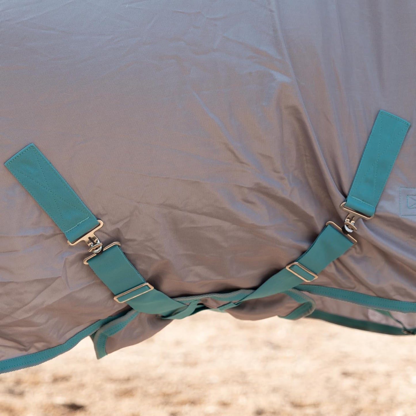 Horse Fly Sheet with Detachable Neck Cover & Belly Wrap, Adjustable Fly Sheet for Horses, Ventilated Airflow Mesh Equine Cooling Summer Flysheet Grey 81