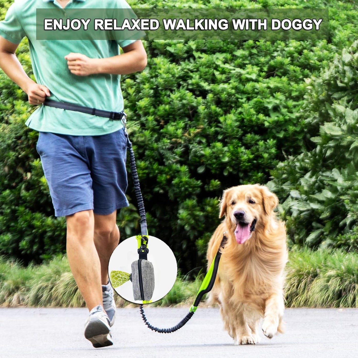 (2 Pack) Dog Poop Bag Holder for Leash,Doggie Waste Bag Dispenser Small Doggy Poop Bag Zipper Pouch with Carabiner Clip, Leash Attachment Holder for Pet Puppy Poop Bags