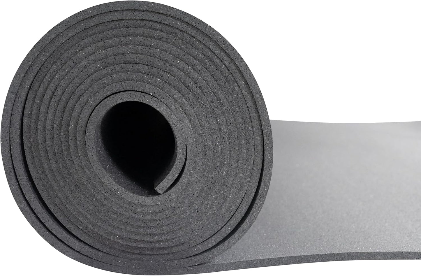 Playsafer Genaflex Rubber Gym Floor Mat, Heavy Duty Commercial Protective Gym Flooring Roll - 8mm Thick (4' X 6', Black)
