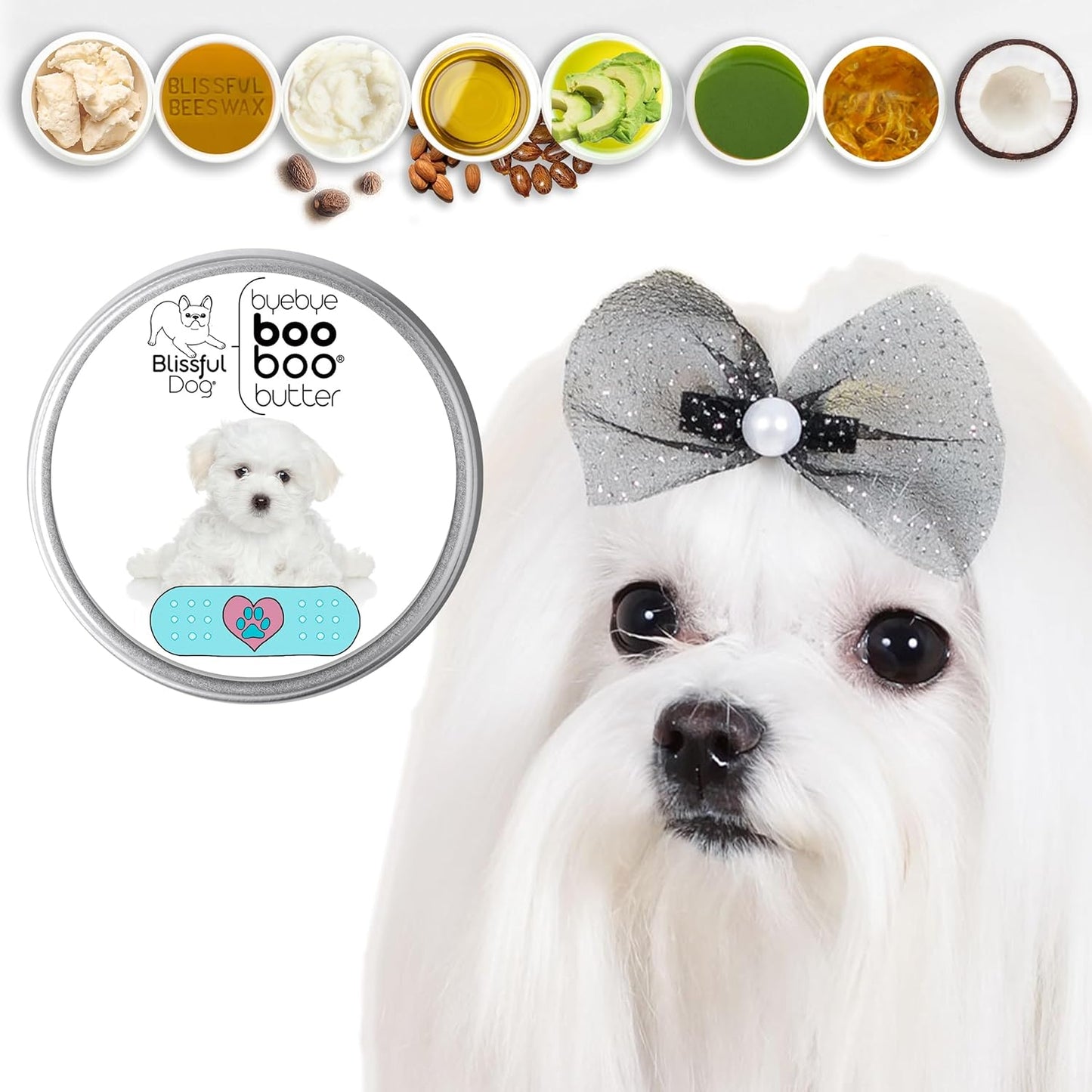 The Blissful Dog 8 oz TIN Maltese Booboo Butter