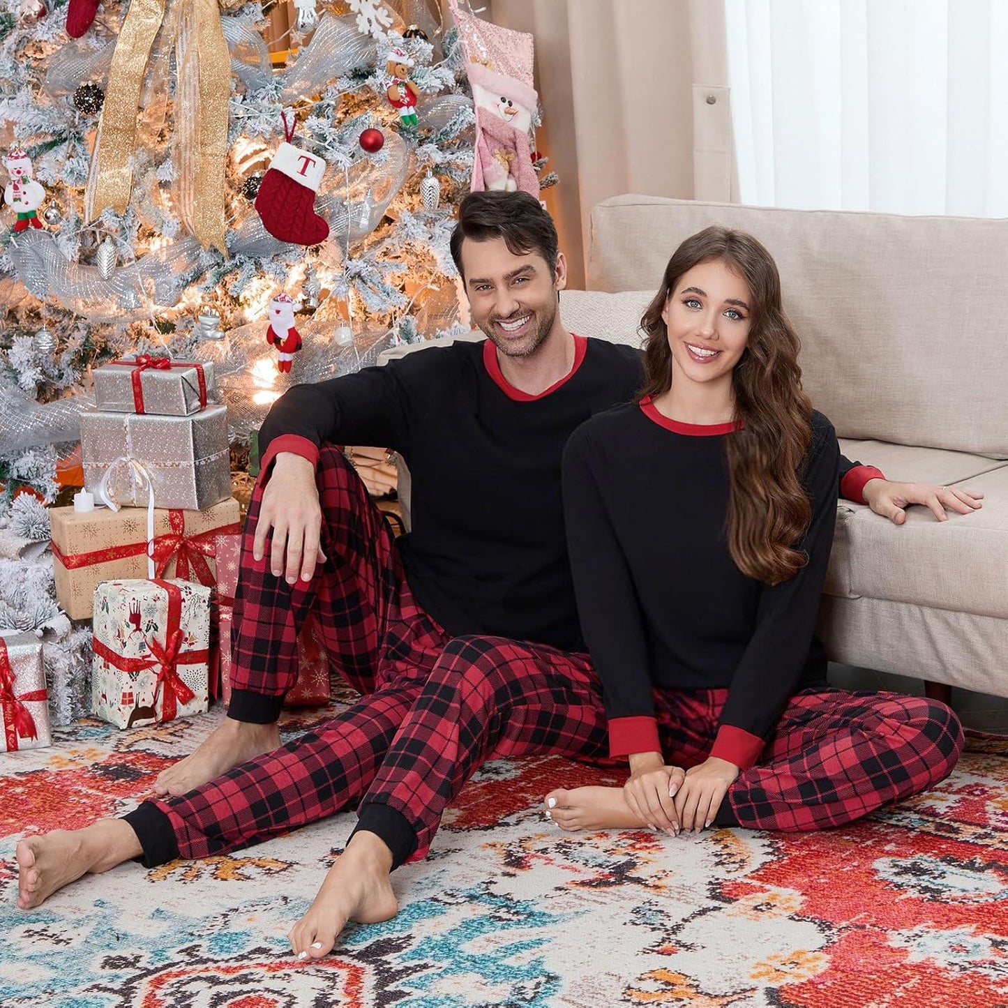 Matching Family Christmas Pajamas Set - Xmas Sleepwear PJs
