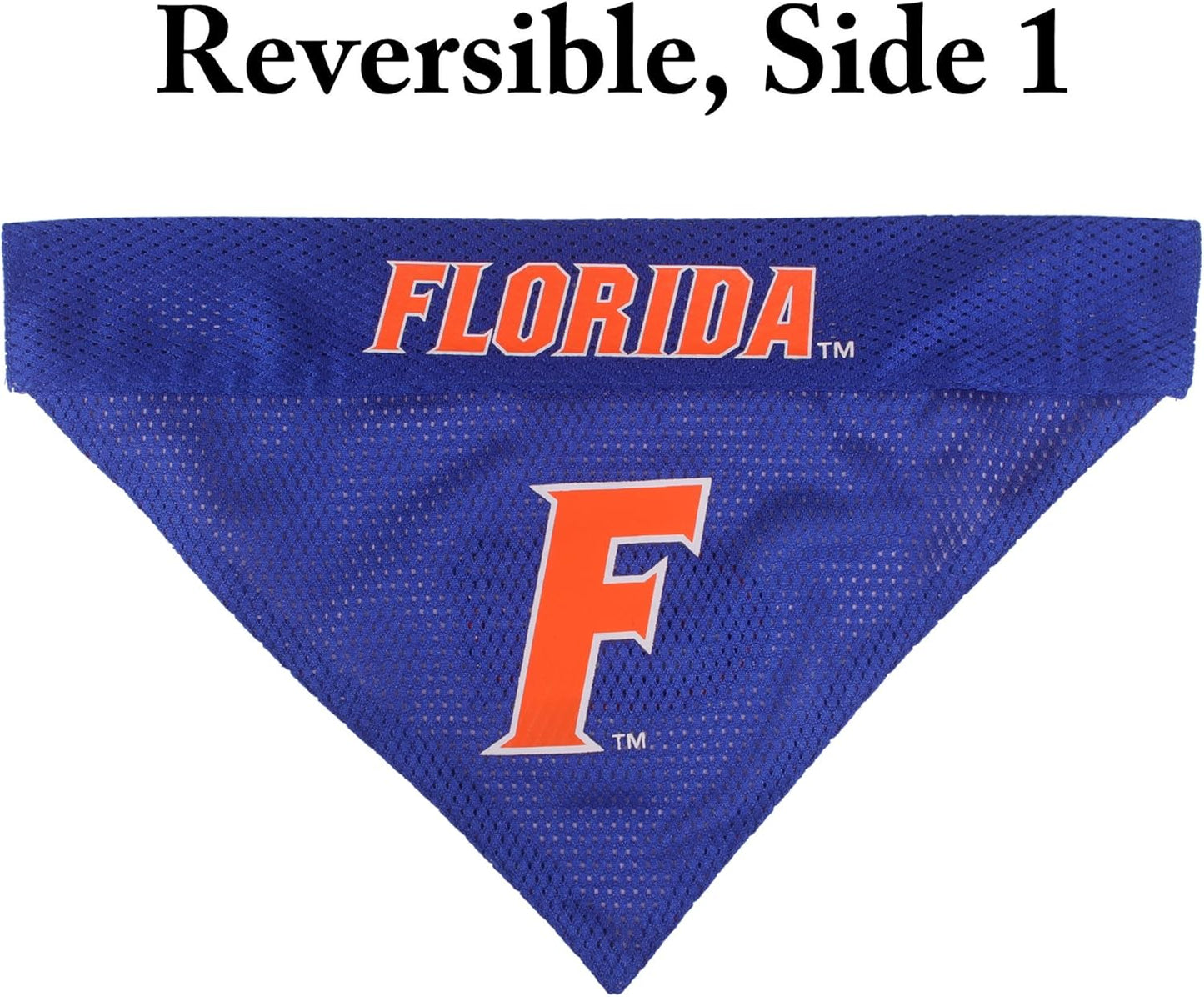 Pets First Collegiate Pet Accessories, Reversible Bandana, Florida Gators, Small/Medium