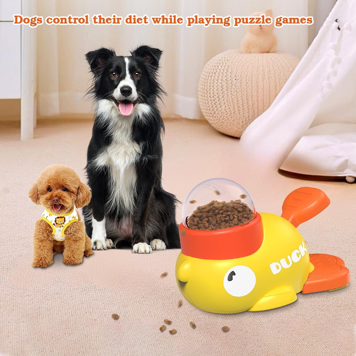 Dog Interactive Treat Dispenser Toy, Food Puzzle Slow Feeder