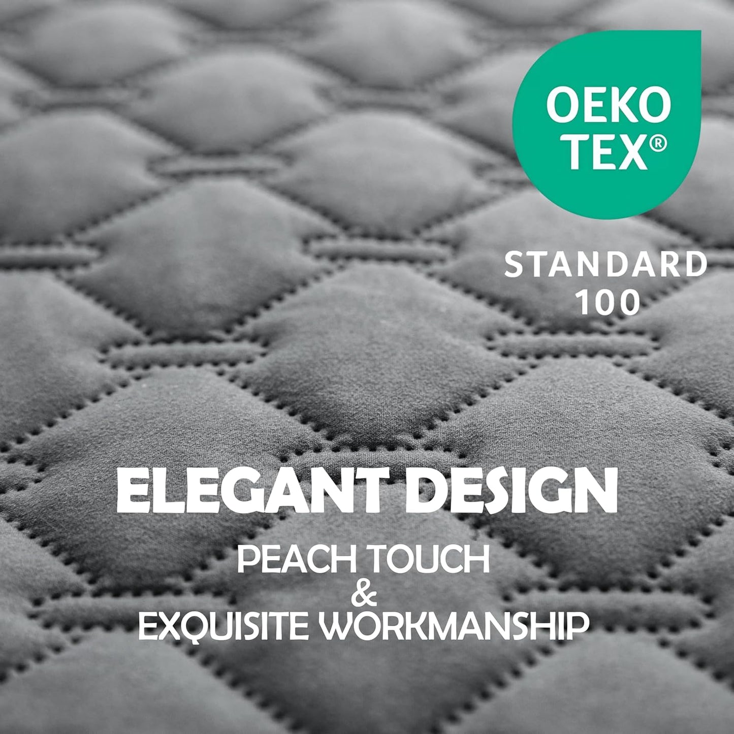 gogobunny 100% Double-Sided Waterproof Dog Bed Cover Pet Blanket Sofa Couch Furniture Protector for Puppy Large Dog Cat, Reversible (40x50 Inch (Pack of 1), Dark Grey/Light Grey)